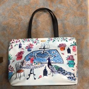 NWOT Kate Spade Peacocks Vinyl Tote